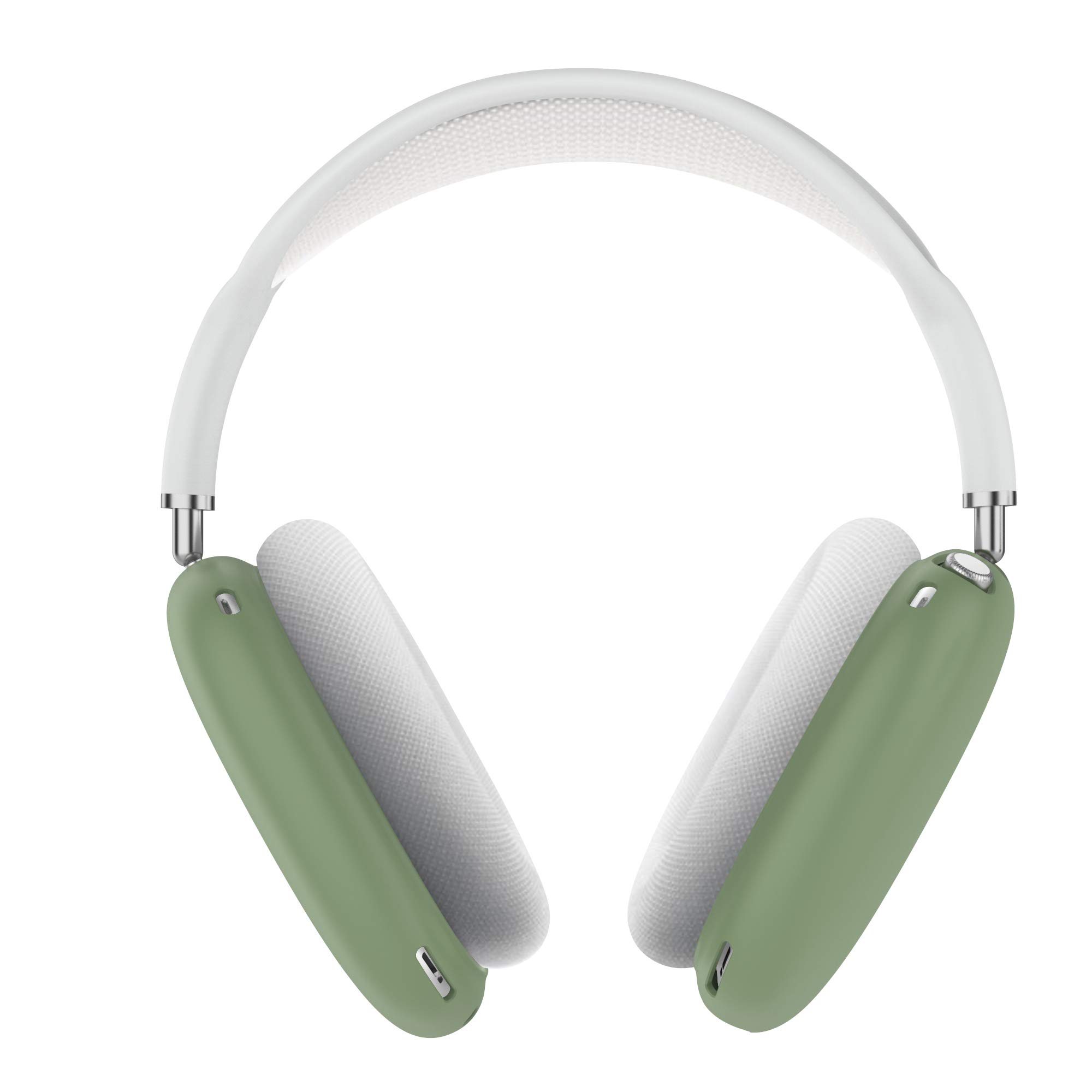 FitTurn Silicone Protective Case Cover for AirPods Max Headphones - Scratch Resistant, Soft Skin Cover with 6 Color Options (Green) | Perfect for Travel, Gym & Daily Use