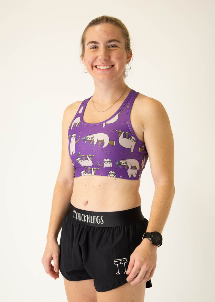 Sloths OG Sports Bra - High Support Workout Bra for Women - Perfect for Yoga, Running & Gym