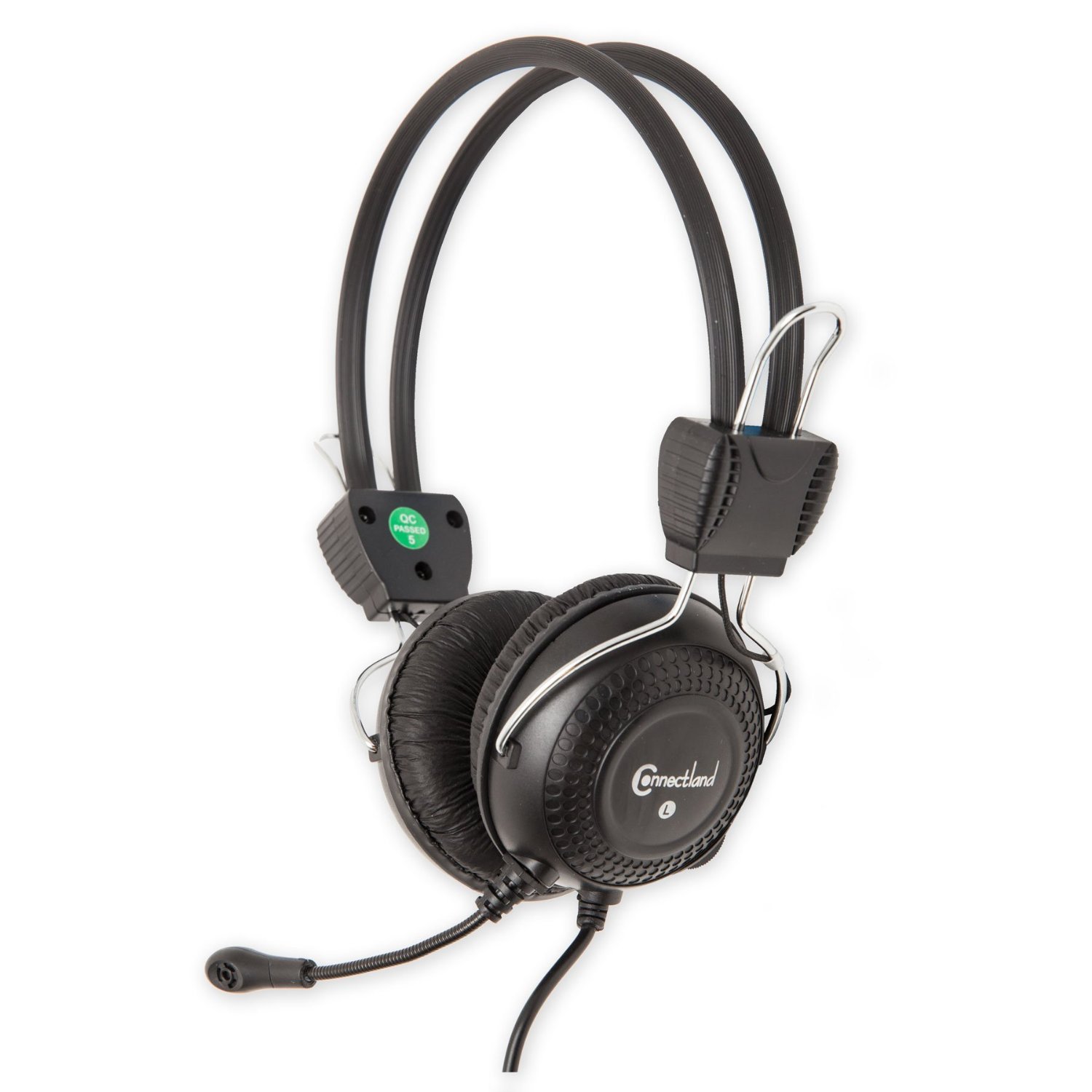 Stereo Wired PC Gaming Headset with Flexible Boom Mic - 3.5mm Audio Jack Plug - Noise Cancelling Over-Ear Headphones for PC, Laptop, Gaming, Streaming & Online Classes