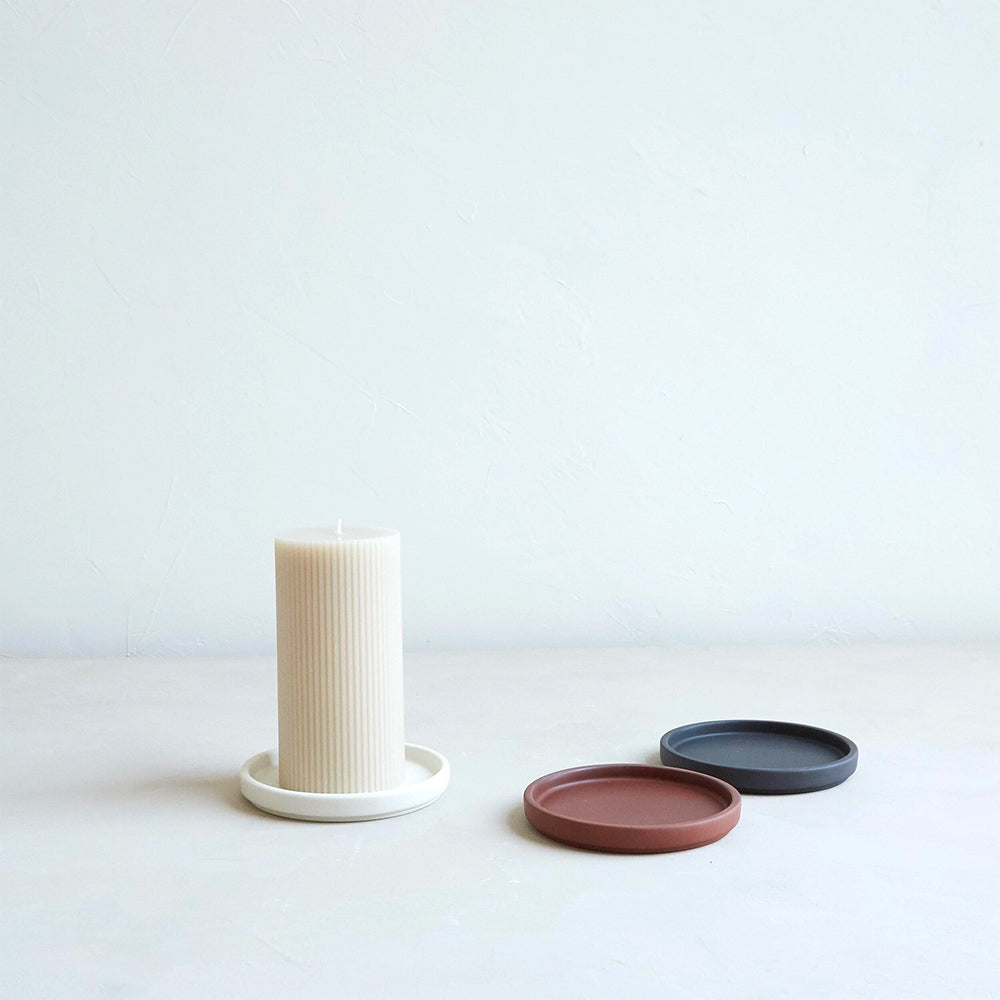 Elegant Ribbed Pillar Candles for Home Decor - Perfect for Weddings, Parties & Romantic Ambiance