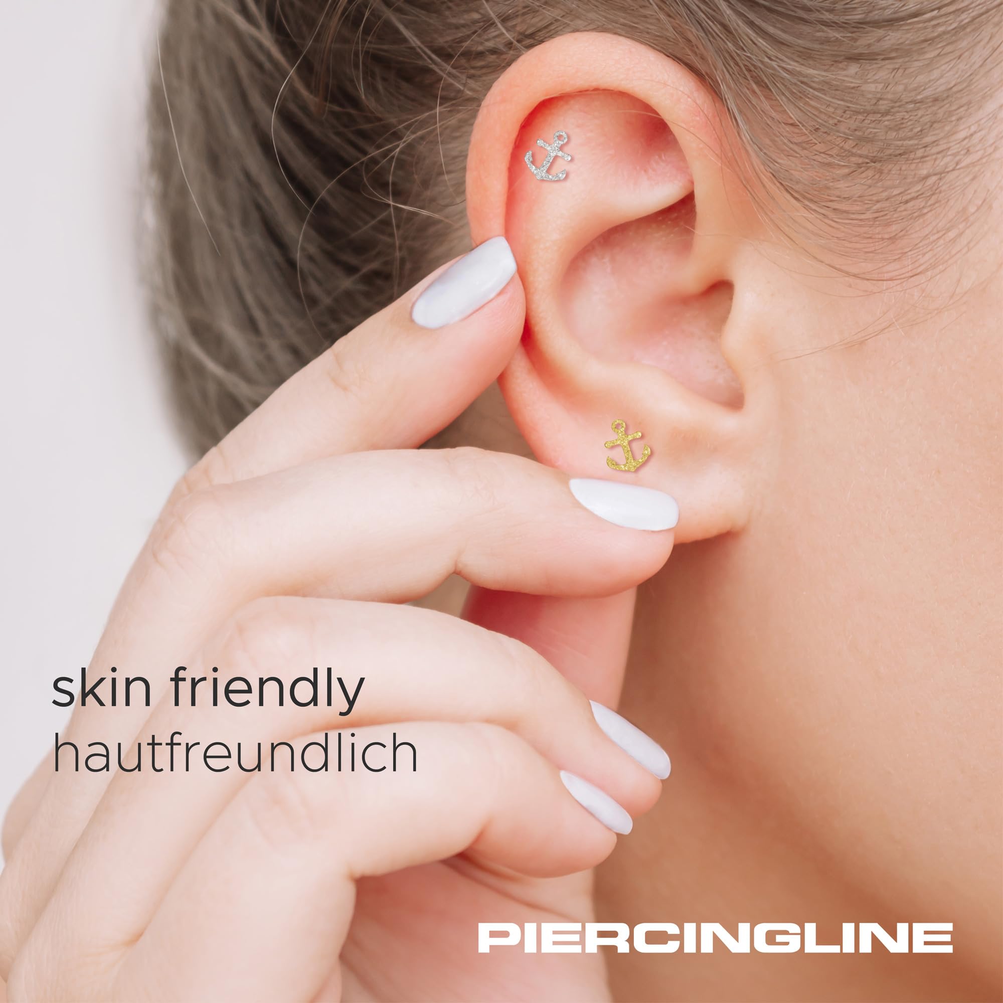 16G Surgical Steel 316L Ear Piercing Jewelry - Anchor Helix Tragus Cartilage Stud Earrings for Men & Women | Hypoallergenic Body Jewelry | Perfect for Daily Wear, Parties & Professional Settings