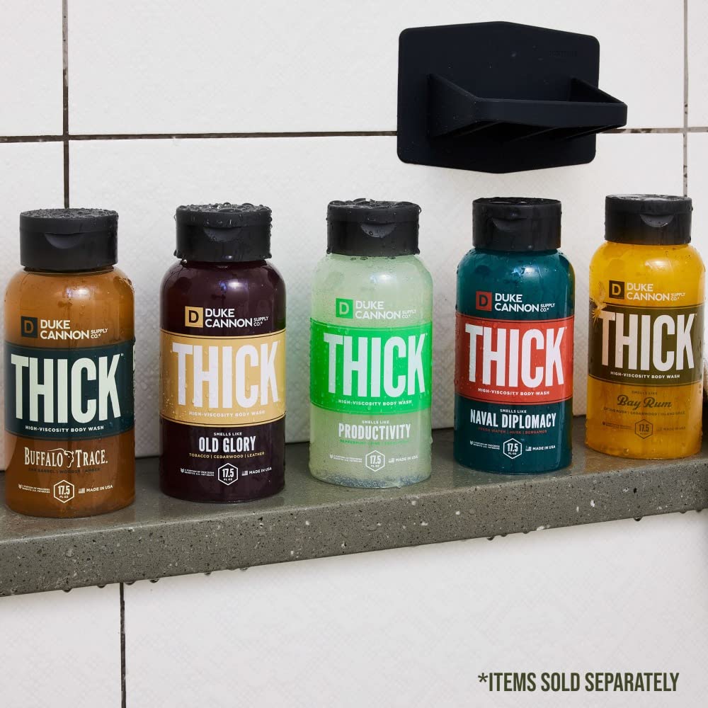Duke Cannon Thick High Viscosity Body Wash for Men - Bay Rum Scented (3-Pack) | Long-Lasting Moisturizing Shower Gel for Dry Skin | Perfect for Gym, Travel & Daily Use
