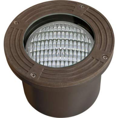 FG316-LED4-BZ Premium Fiberglass Well Light with LED4 Technology - Durable 316 Stainless Steel Outdoor Landscape Lighting for Gardens, Pathways, and Pool Areas