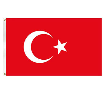 Turkey Flag 90x150cm - Premium Polyester Turkish National Flag for Outdoor & Indoor Use - Perfect for Sports Events, National Holidays & Home Decor