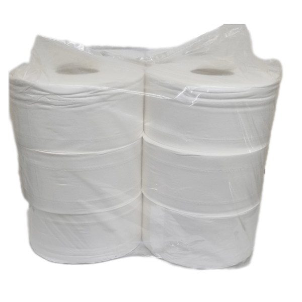 Soft Mini Jumbo Toilet Paper Rolls - 12 Pack (200m) | Ultra Soft & Strong Bathroom Tissue for Home, Office & RV Use