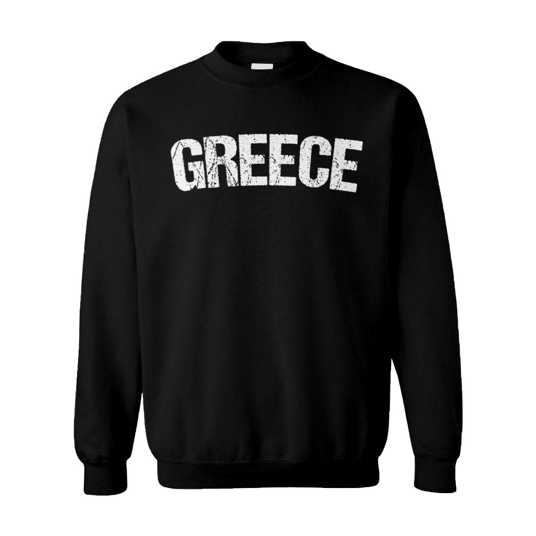 Tcombo Greece Soccer Futbol Unisex Crewneck Sweatshirt - Comfortable Sports Pullover for Men & Women - Perfect for Game Day, Training, and Casual Wear