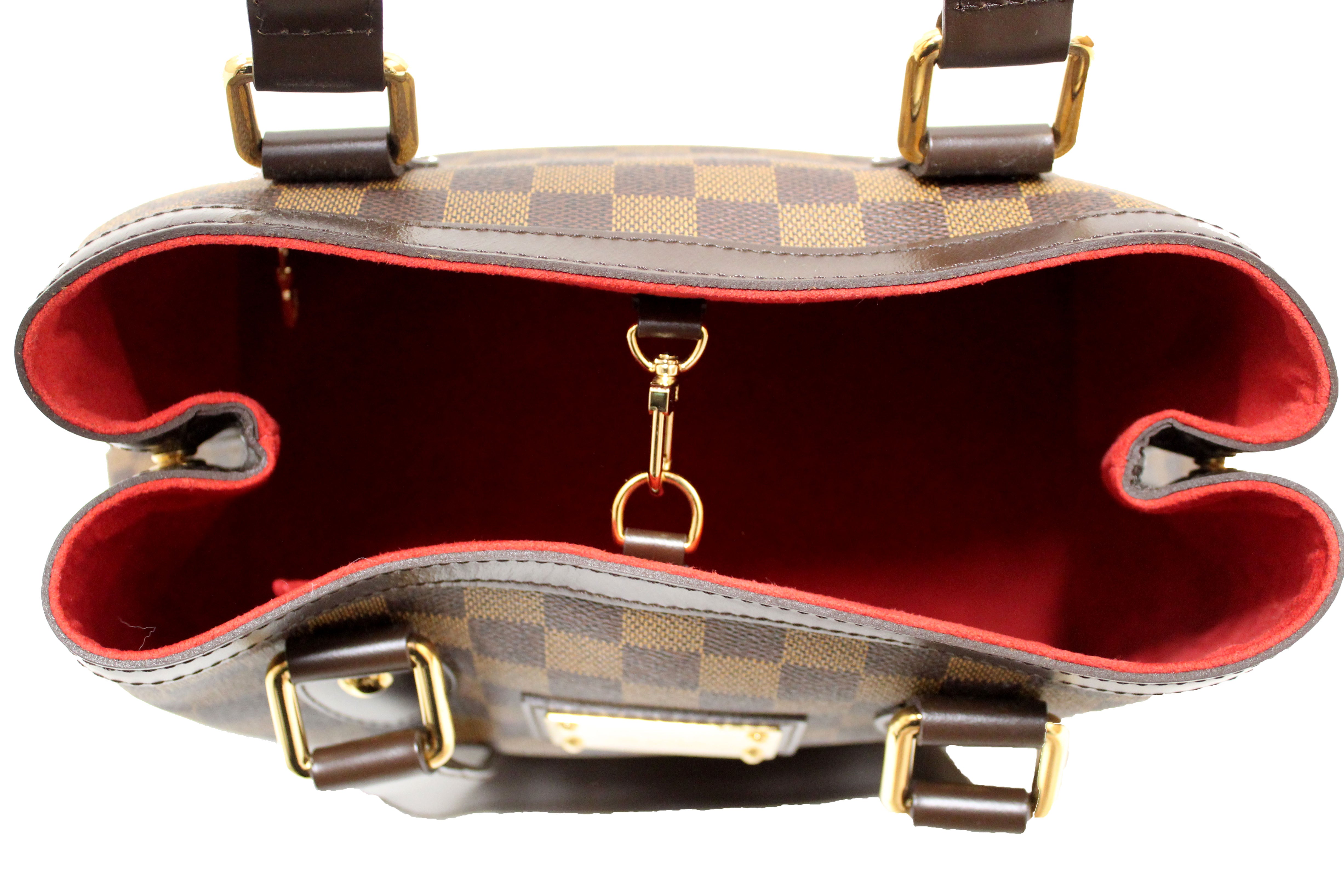 Authentic Louis Vuitton Damier Ebene Hampstead PM Handbag - Luxury Designer Shoulder Bag for Women, Perfect for Work, Travel & Everyday Use