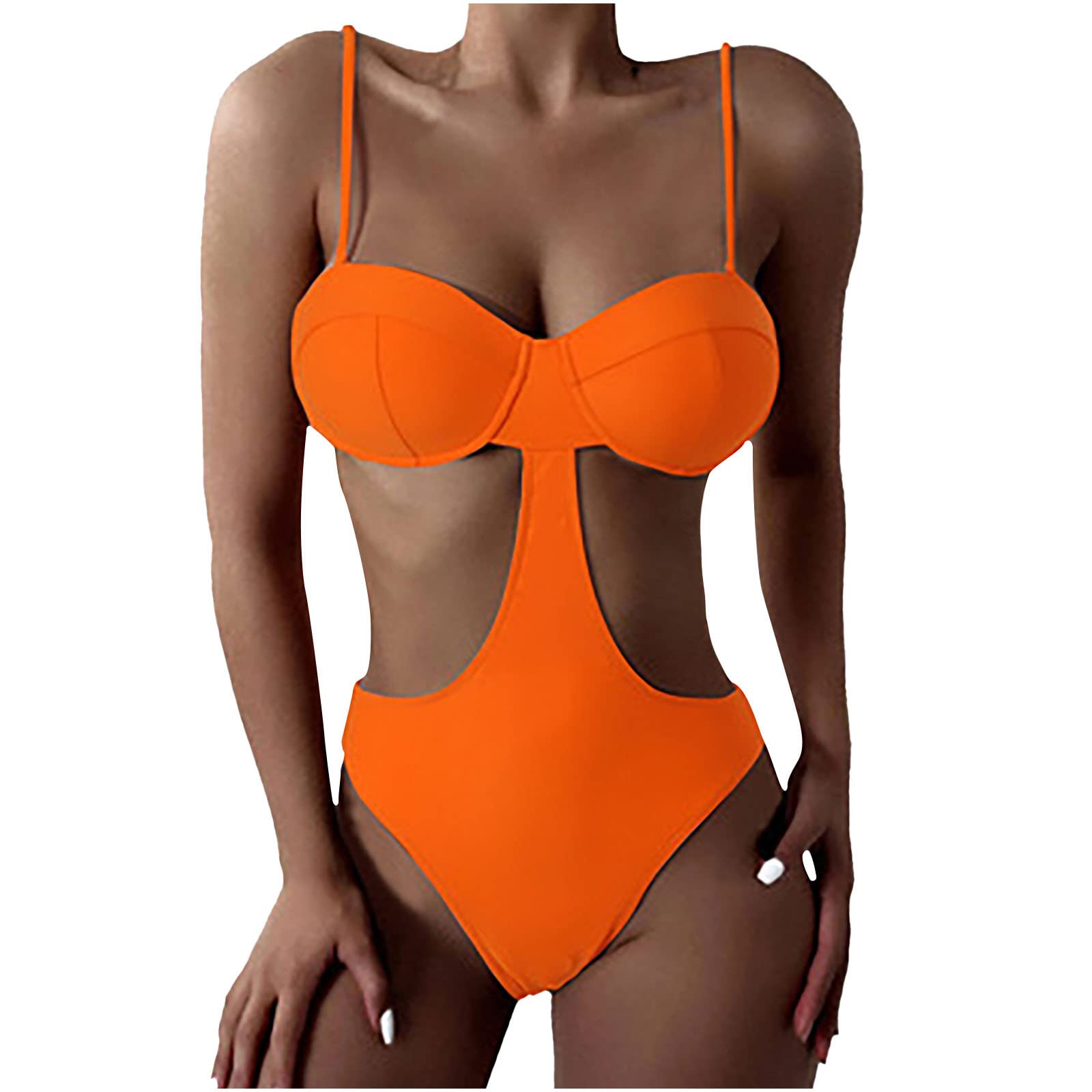 InKach Women's Sexy Cutout One Piece Swimsuit with Push Up Padded & Underwire - Bikini Bathing Suit for Beach, Pool Party & Summer Vacation