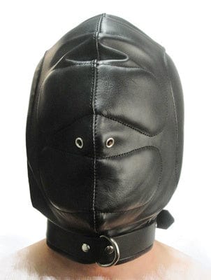 Padded Leather Hood for Medium & Large Sizes - Comfortable & Stylish Headwear for Motorcycle Riding, Cosplay, and Outdoor Adventures