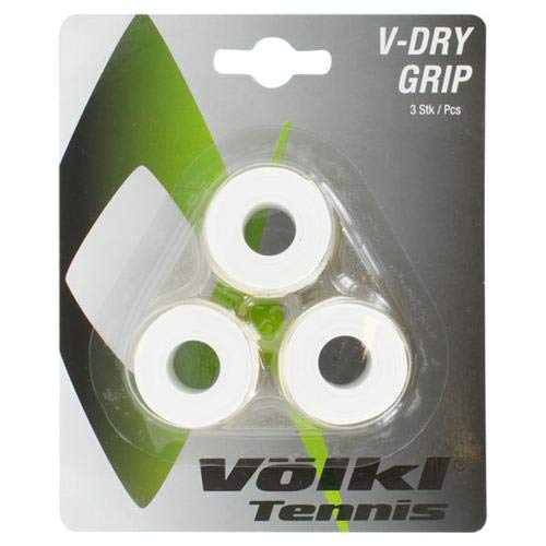 Volkl V-Dry Grip Overgrip | High-Performance Tennis Grip for Enhanced Control & Comfort | Neon Green, 3-Pack | Perfect for Competitive Play & Training