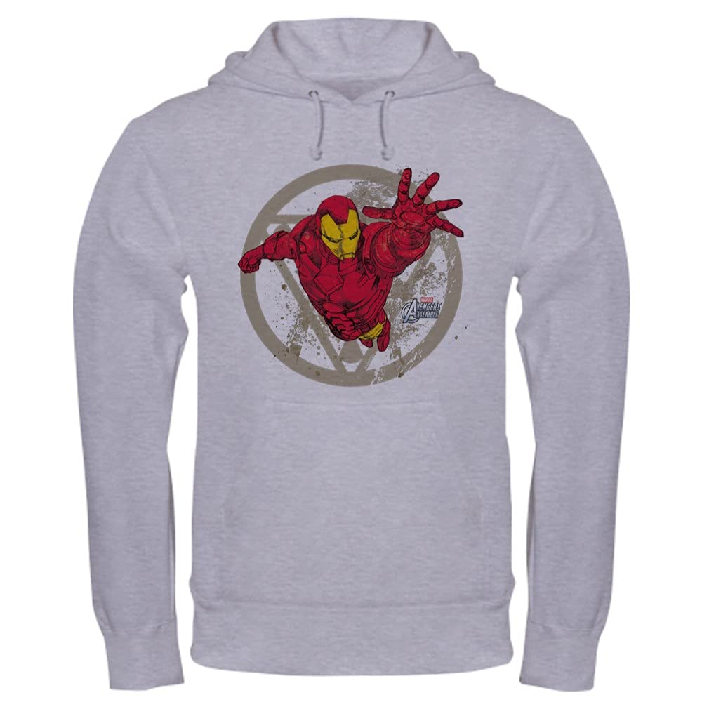 Iron Man Repulsor Hooded Sweatshirt - Marvel Superhero Graphic Pullover for Men & Women | Perfect for Cosplay, Comic Con & Marvel Fans