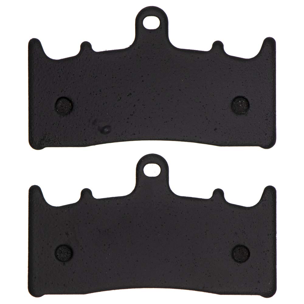 High-Performance Organic Brake Pad Set for Kawasaki Ninja ZX6R ZX12R ZX9R & Suzuki Hayabusa - Front 2 Pack (59302-33860) - Perfect for Street Racing and Daily Commuting