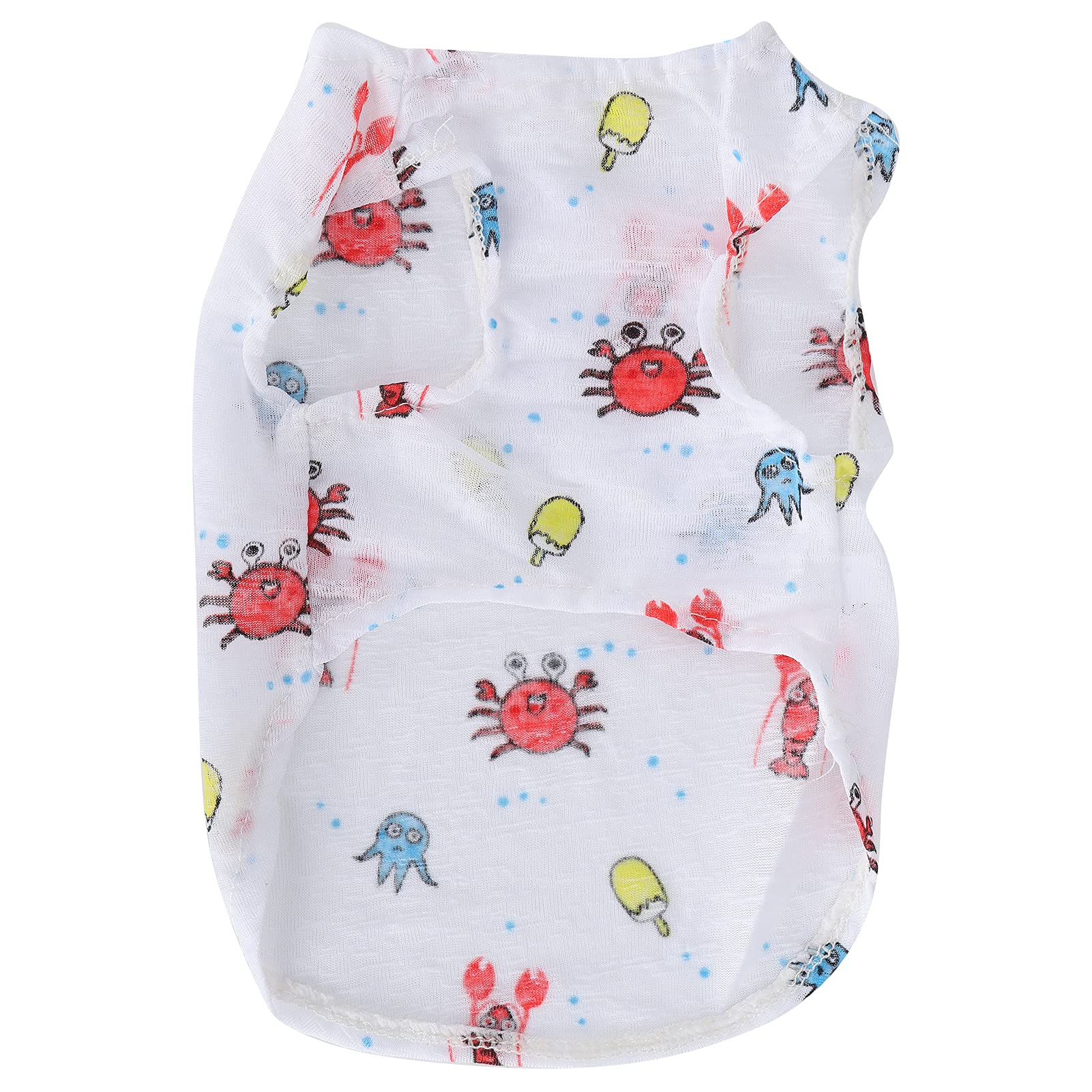 Breathable Pet Shirts for Dogs - Cute Puppy Summer Clothes (Underwater World) for Outdoor Play