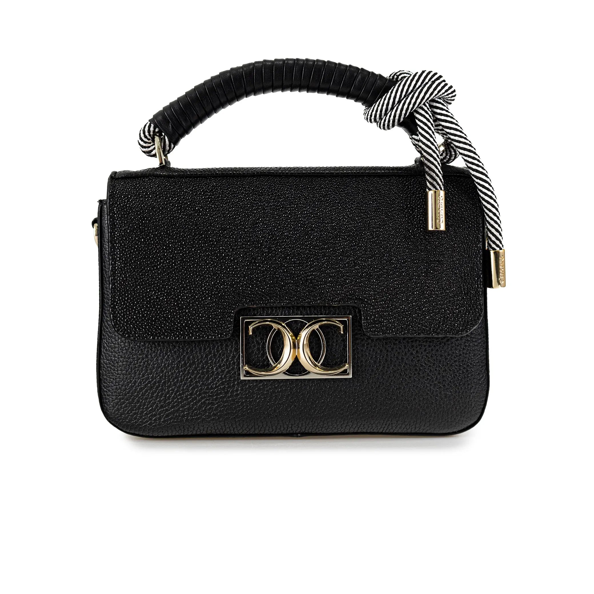 BOD64MA Cuadra Black Fashion Stingray Crossbody Bag for Women - Stylish & Elegant Everyday Purse for Work, Travel & Outings