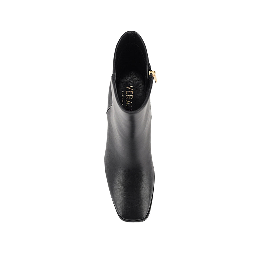 Liliah Women's Black Ankle Boots - Stylish & Comfortable for Fall, Winter & Casual Outfits