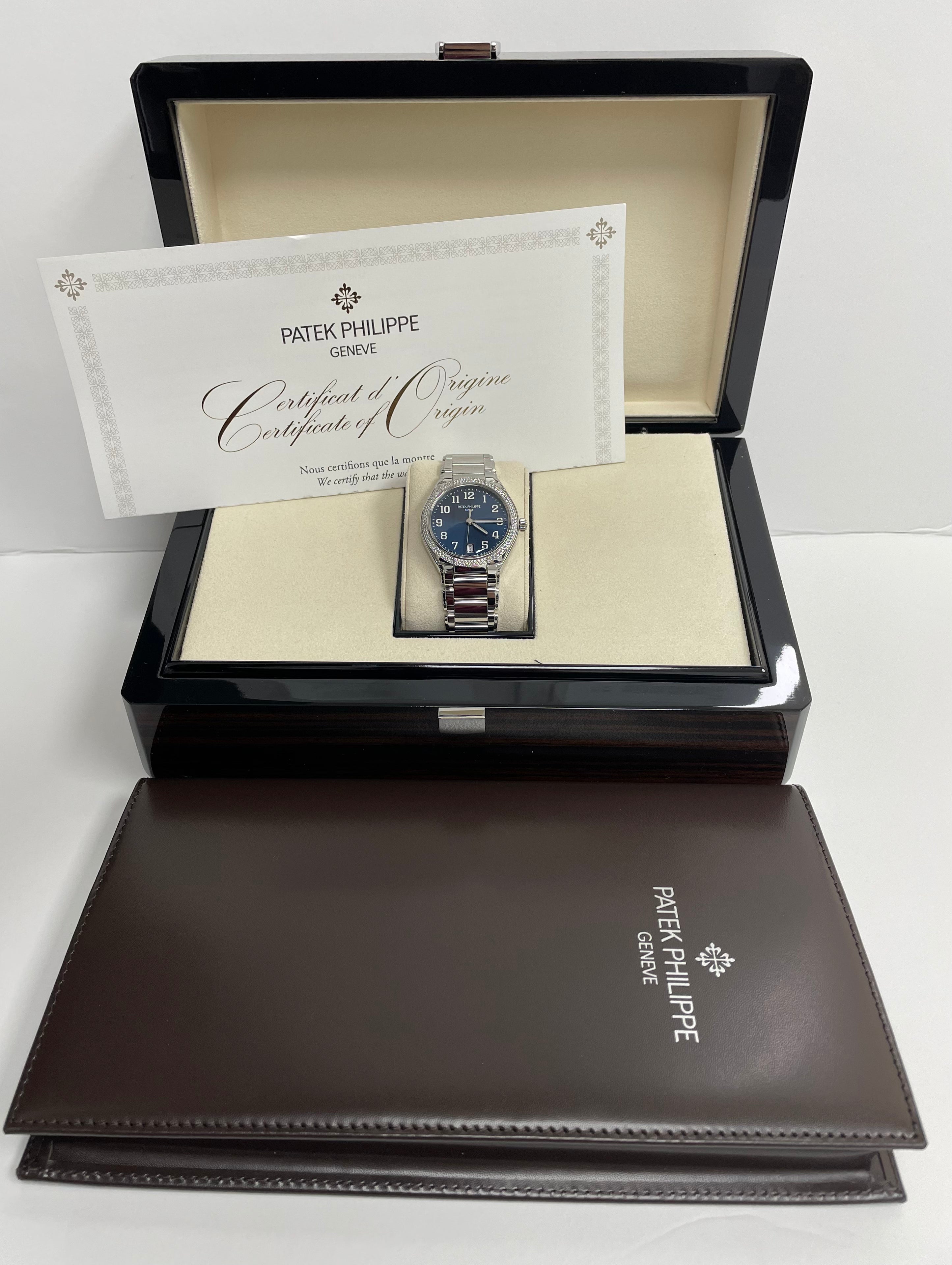 Patek Philippe Twenty~4 Automatic Round Watch - Blue Dial, 36mm Ladies Luxury Watch (Ref #7300/1200A-001) | Perfect for Business Meetings, Formal Events & Everyday Elegance