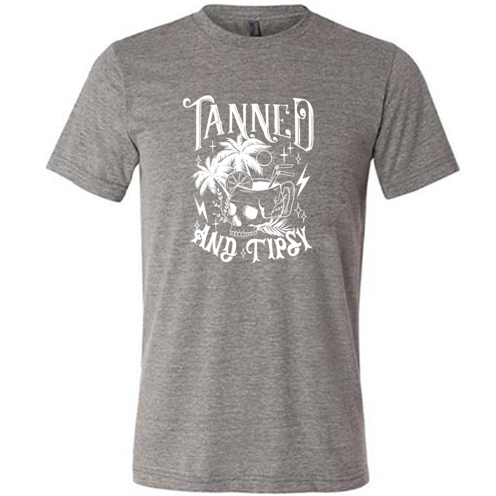 Tanned and Tipsy Unisex T-Shirt - Casual Summer Beach Party Outfit for Men & Women