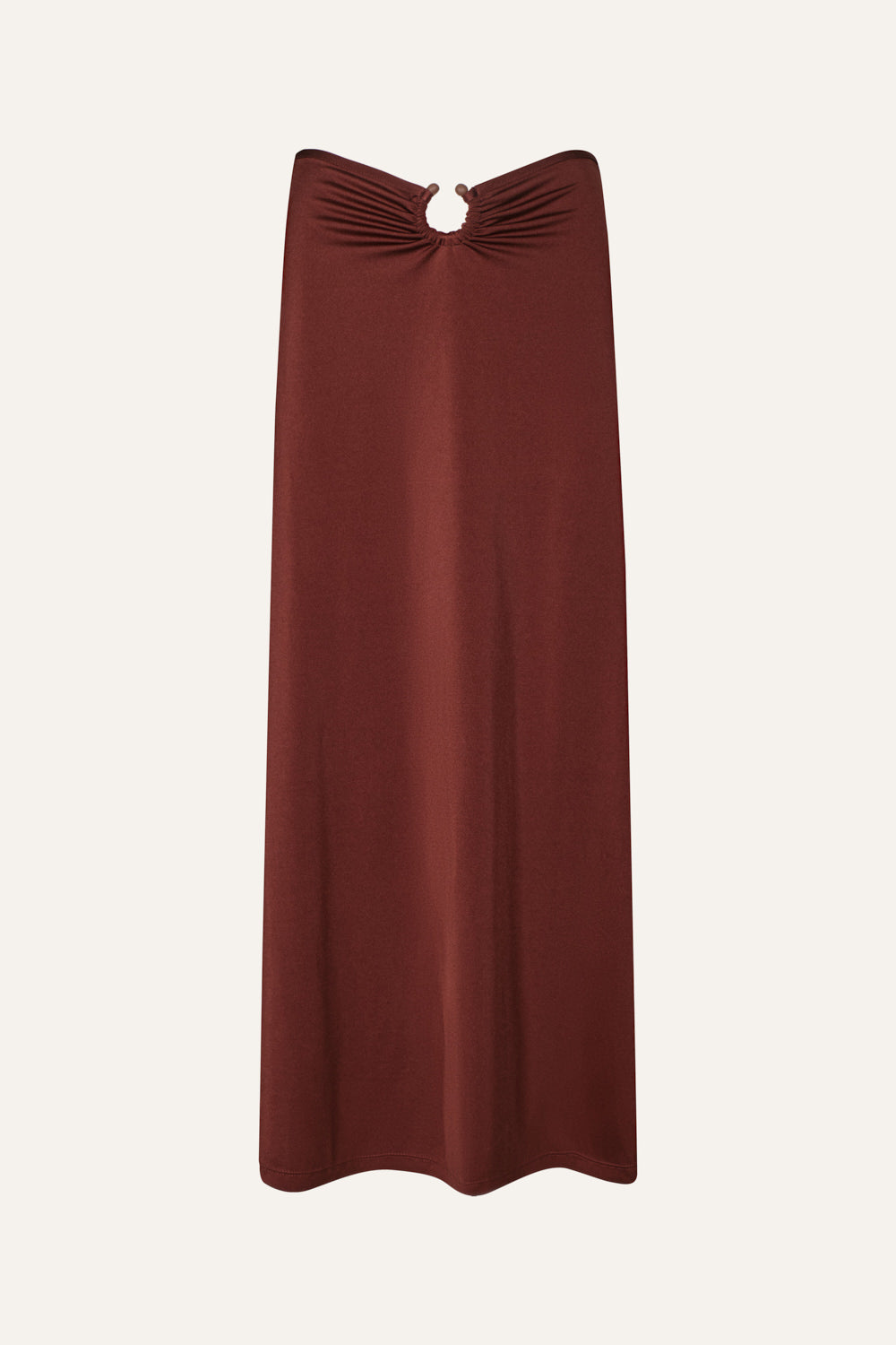 Elegant Wine Red Keel Skirt for Women - Flattering A-Line Midi Skirt with Side Slits - Perfect for Office, Date Night & Special Occasions