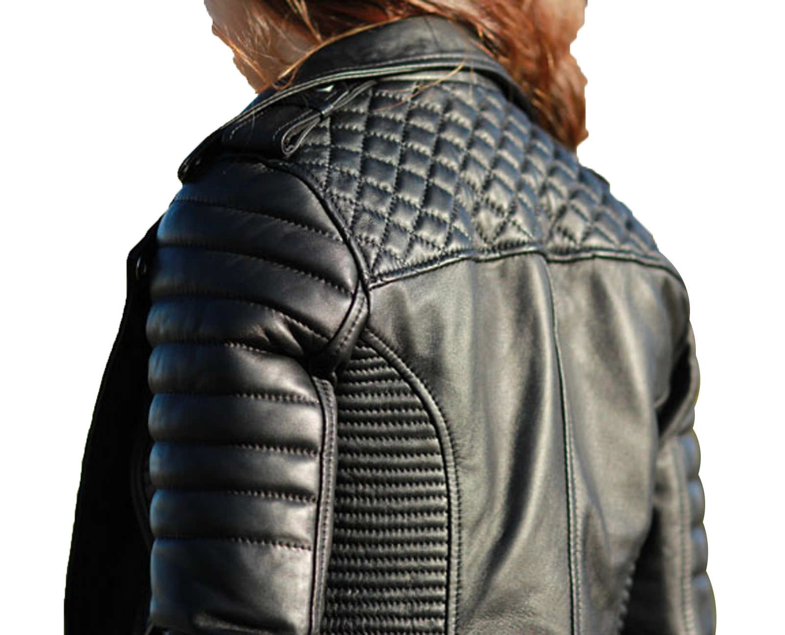 Stylish Genuine Lambskin Women's Leather Jacket - Motorcycle Biker Bomber Jacket Size 34 Black | Perfect for Riding, Night Out & Casual Wear
