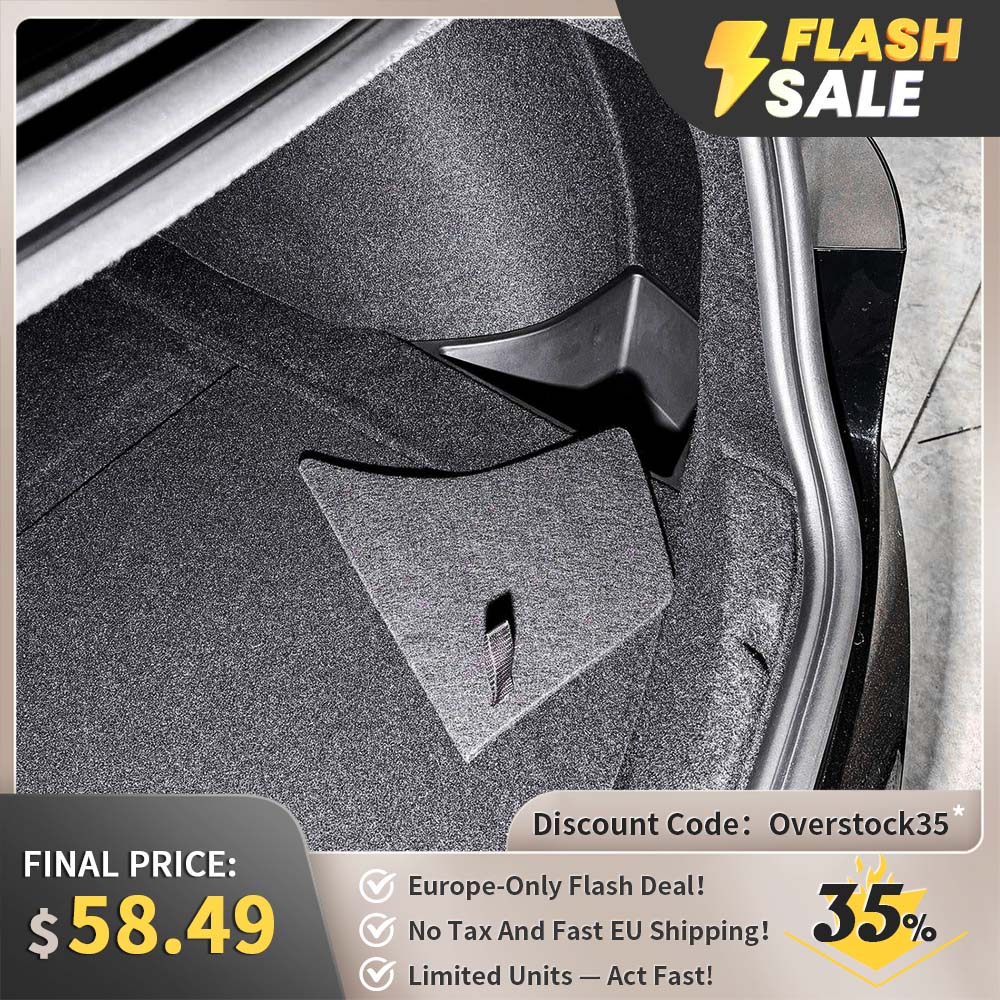 Tesla Model 3 Highland Rear Trunk Side Storage Bins - Premium Organizer for Car Accessories | Perfect for Road Trips, Groceries & Outdoor Gear Storage