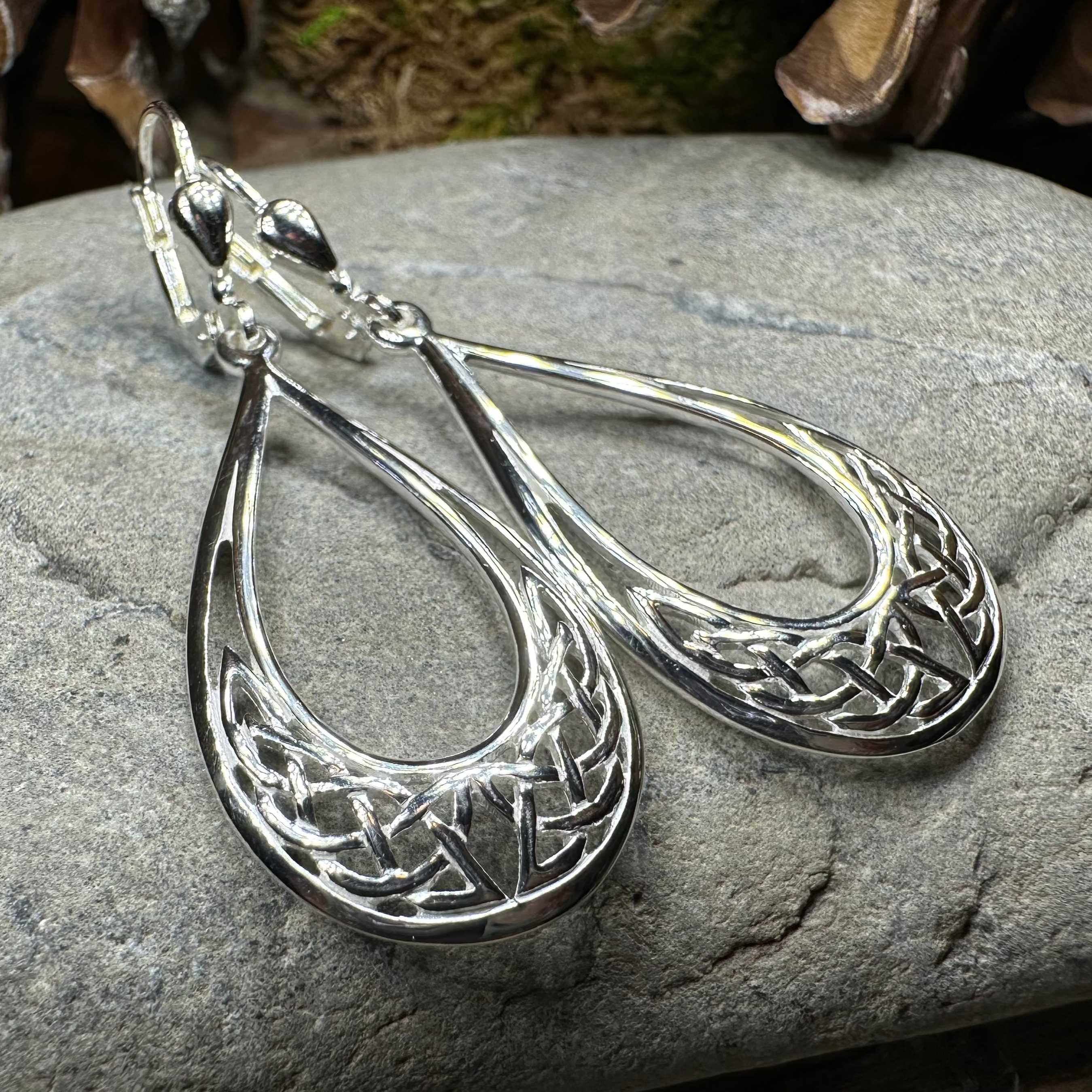 Celtic Elegance Earrings - Handcrafted Sterling Silver Knotwork Earrings for Women | Perfect for Weddings, Parties & Everyday Wear
