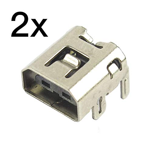 2X Replacement USB Charging Port DC Power Jack Socket for Nintendo Wii U Gamepad - Fix Charging Issues - Perfect for Home Gaming & Repair Shops