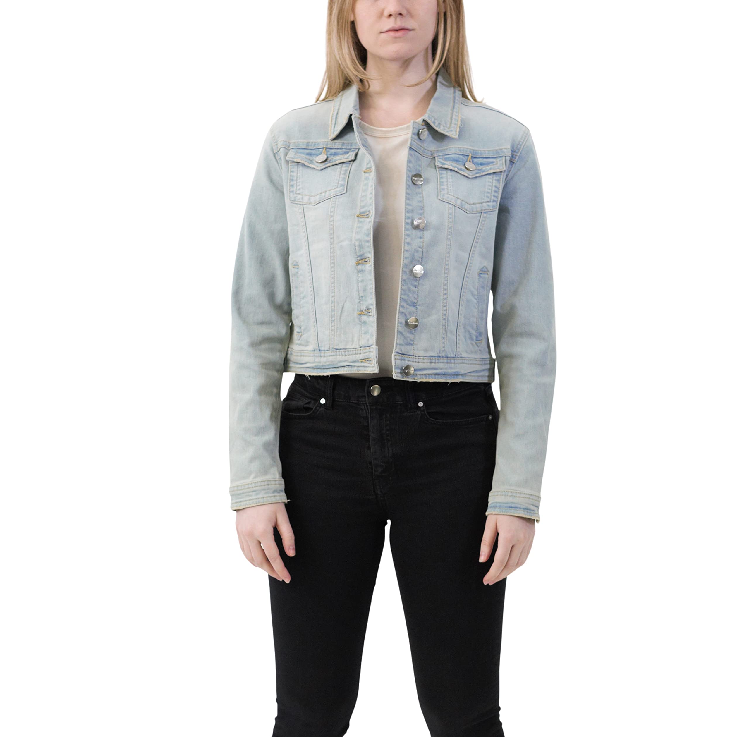Women's Luxury Denim Jackets - Comfortable & Stylish Coats for Casual Outings & Evening Events