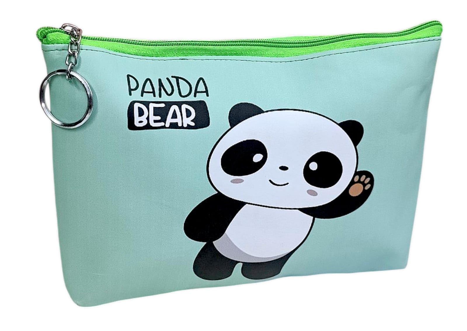 AMANVANI Panda Zipper Pouch - Cute Travel Organizer for Kids, Portable Pencil Case for School, Cosmetic Bag for Girls, Stationery Storage (1 Pack) - Perfect for School Supplies, Travel Accessories & Birthday Gifts