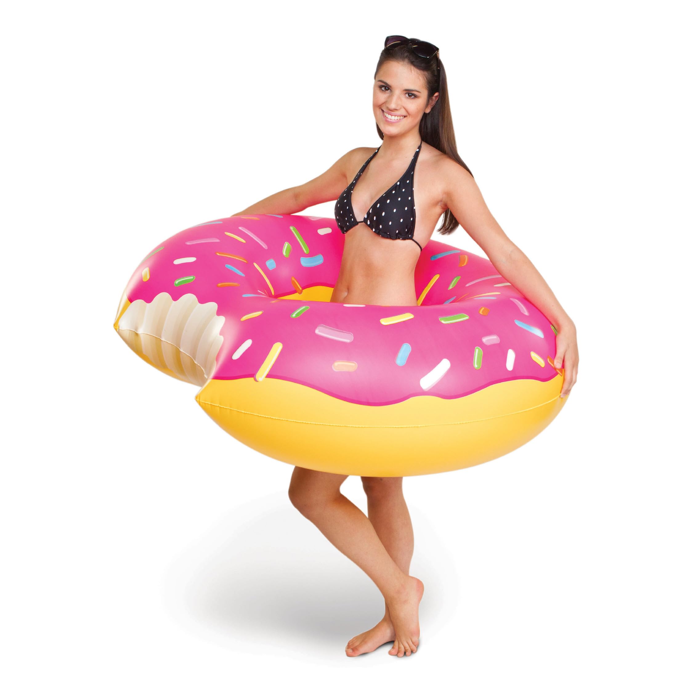 BigMouth Inc. 4-Foot Wide Inflatable Pool Float Tube - Blow Up Swim Ring for Adults & Kids - Perfect for Summer Pool Parties, Beach Vacations & Water Fun