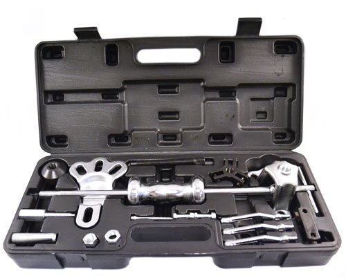 STANLEY Racing 18-Piece Heavy Duty Slide Hammer Puller Set with Carrying Case - Professional Auto Body Repair Tool for Dent Removal & Bearing Extraction