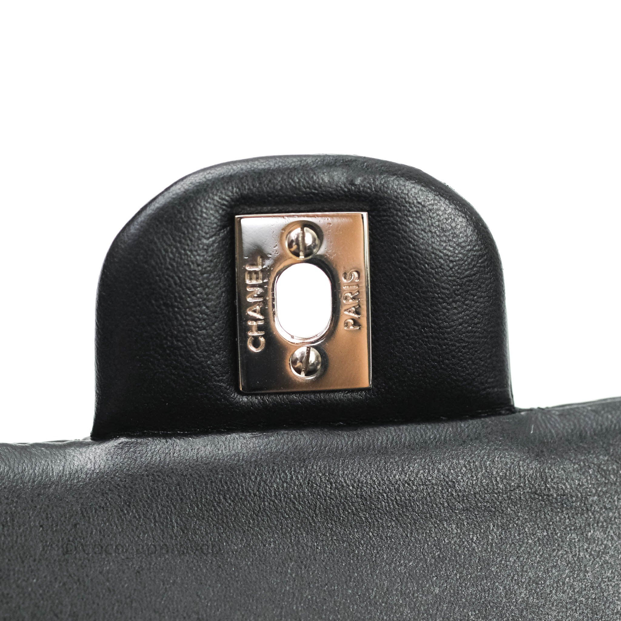 Chanel Classic Medium Double Flap Bag Black Patent Leather with Silver Hardware - Luxury Handbag for Women, Perfect for Work, Evening Events & Special Occasions