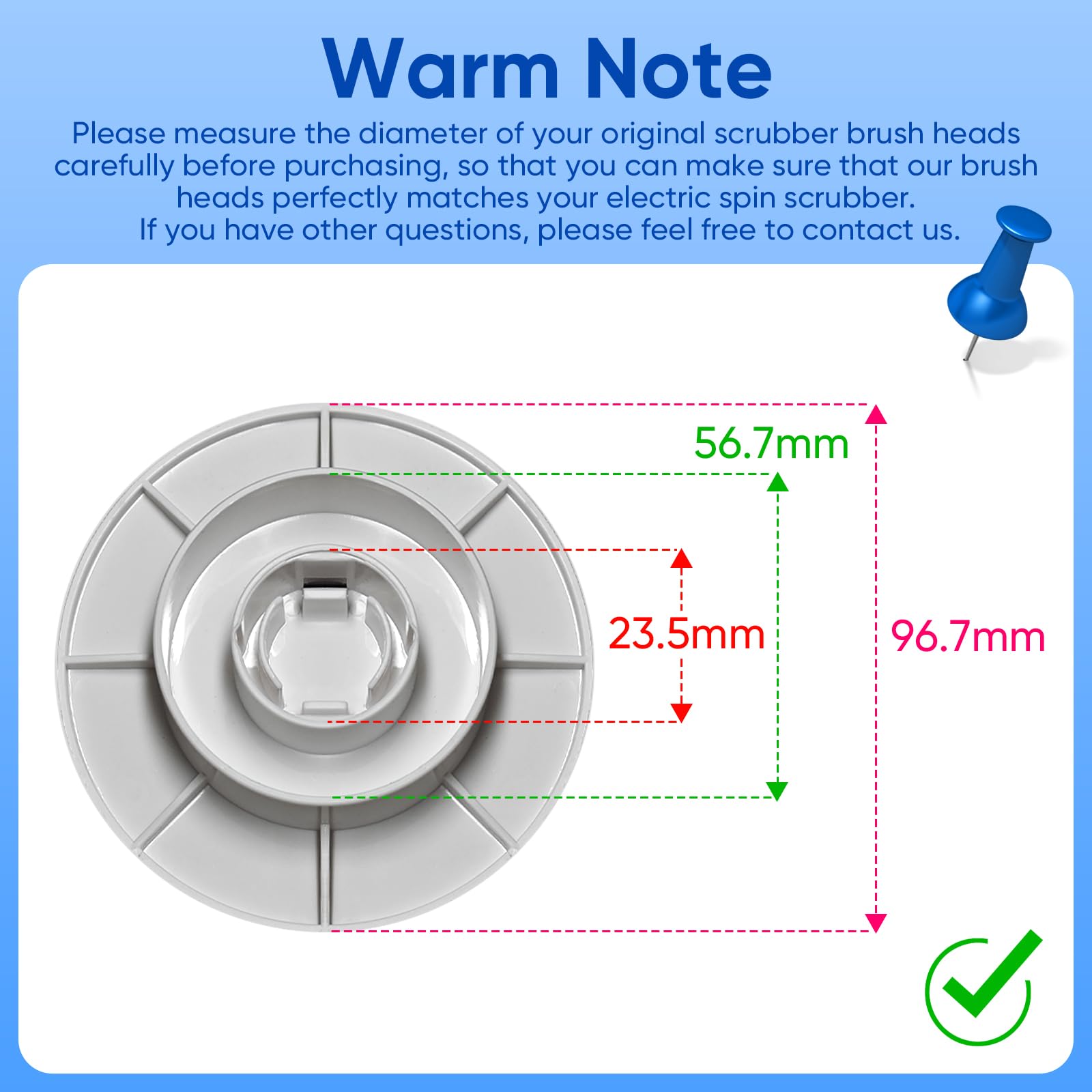 9-in-1 Electric Spin Scrubber with Replaceable Brush Heads - Universal Cleaning Brush Set for All Brands - Bathroom Shower Scrubber & Floor Tile Cleaner - Perfect for Deep Cleaning Tubs, Showers, Sinks, and Grout Lines