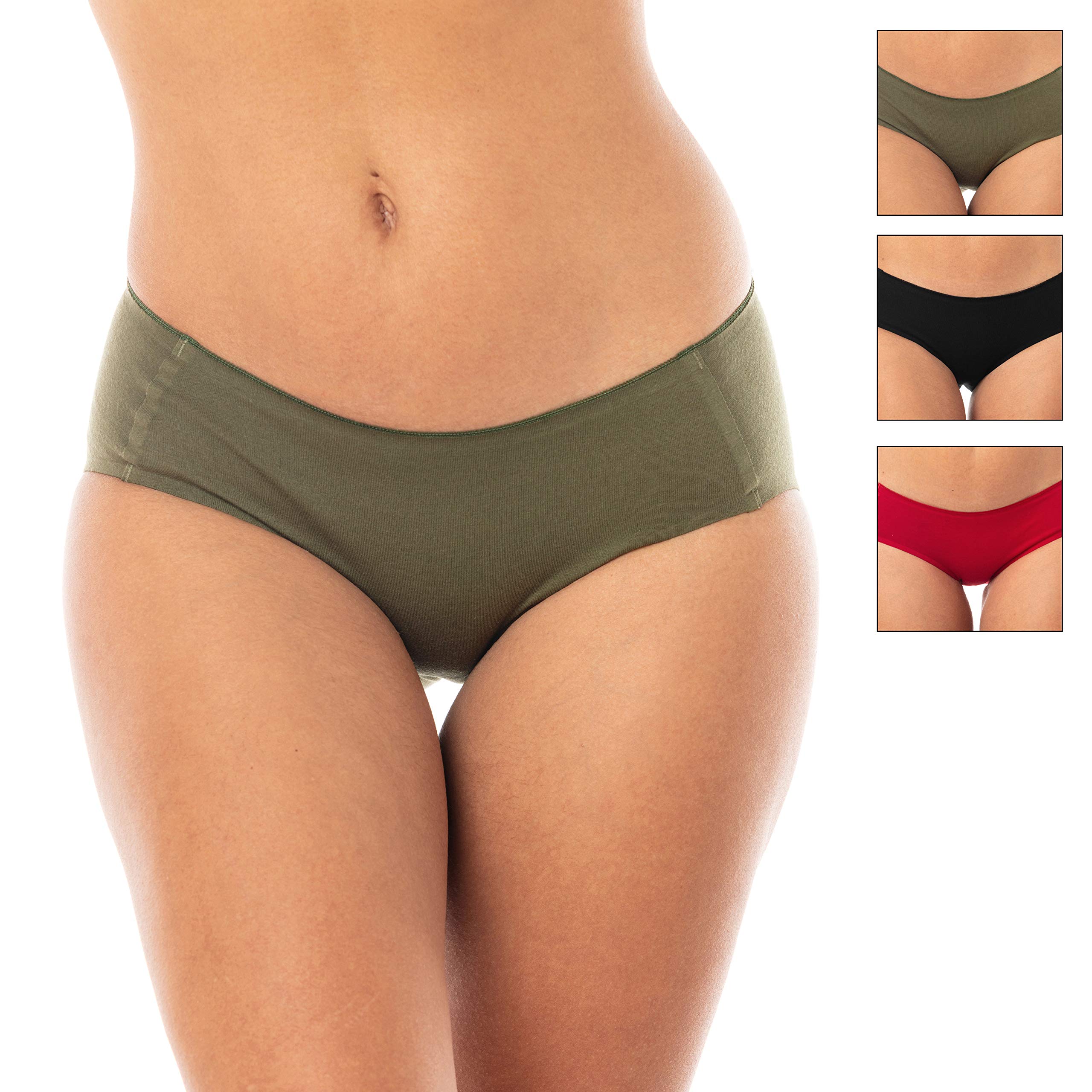 Satini Cotton Bikini Underwear - Soft Seamless Breathable Panties for Women | Comfortable Everyday Wear, Yoga, Sleep & Lounge