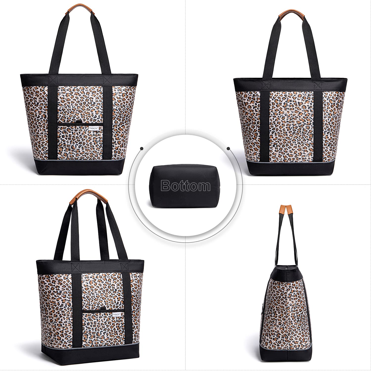 Insulated Cooler Bag - Large Leak-Proof Reusable Grocery Tote for Women & Men | Keep Food, Drinks & Breastmilk Cold or Hot | Perfect for Delivery, Travel, Picnics & Beach Outings | BPA-Free & Eco-Friendly