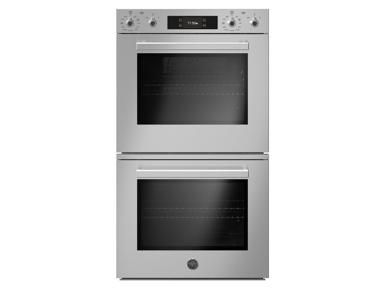 Bertazzoni PROF30FDEXT 30 Inch Professional Double Convection Oven - Stainless Steel Gas Range with 6 Burners & Electric Oven for Home Kitchen | Perfect for Baking, Roasting & Entertaining