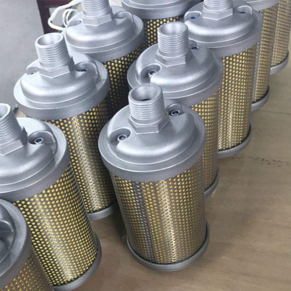 Pneumatic Muffler Silencer Element for Air Compressor, Dryer, Diaphragm & Vacuum Pumps - Reduce Noise in Industrial & Workshop Environments