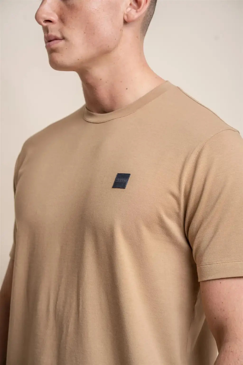 Cavani Men's Sand Bogart T-Shirt - Comfortable Casual Short Sleeve Tee for Everyday Wear | Perfect for Outdoors, Gym & Relaxing