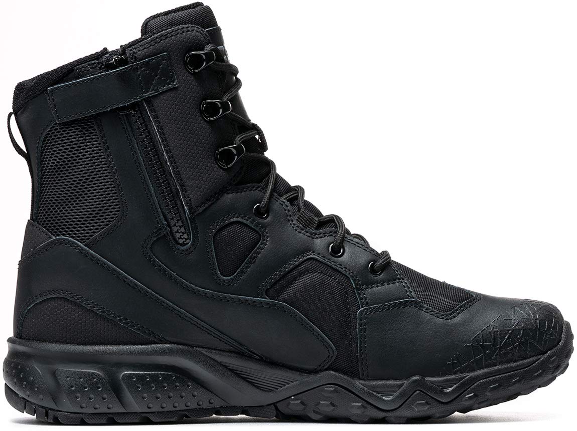 CQR Men's Military Tactical Boots - Lightweight 6 Inch Combat Boots for Hiking, Work & Outdoor Activities | Durable EDC Work Boots with Slip Resistance | Perfect for Army, Police, Construction & Camping