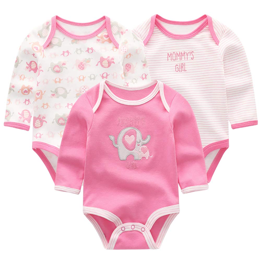 Organic Cotton Unisex Baby Long-Sleeve Bodysuits - Soft Infant Onesies for Boys & Girls (0-24 Months) | Perfect for Playtime, Daycare & Family Outings