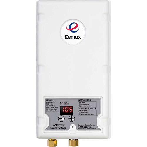 Eemax SPEX95T LavAdvantage Thermostatic Electric Tankless Water Heater - Instant Hot Water for Bathroom, Kitchen & Laundry | Energy Efficient On-Demand Heating Solution