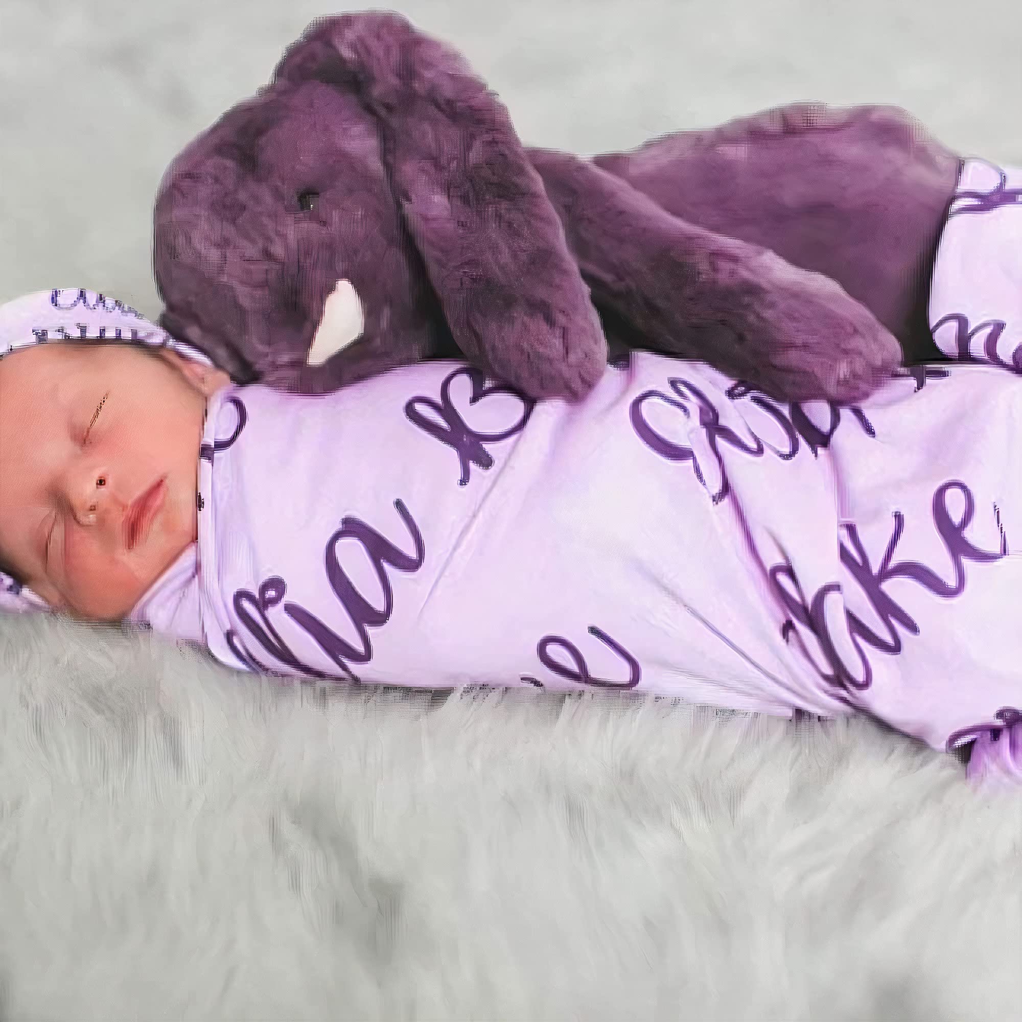 Personalized Baby Blankets for Boys and Girls - Custom Name Blanket for Newborns, Birthday Gifts, Christmas Presents & Baby Showers - Soft Nursery Blanket for Crib, Stroller & Snuggling