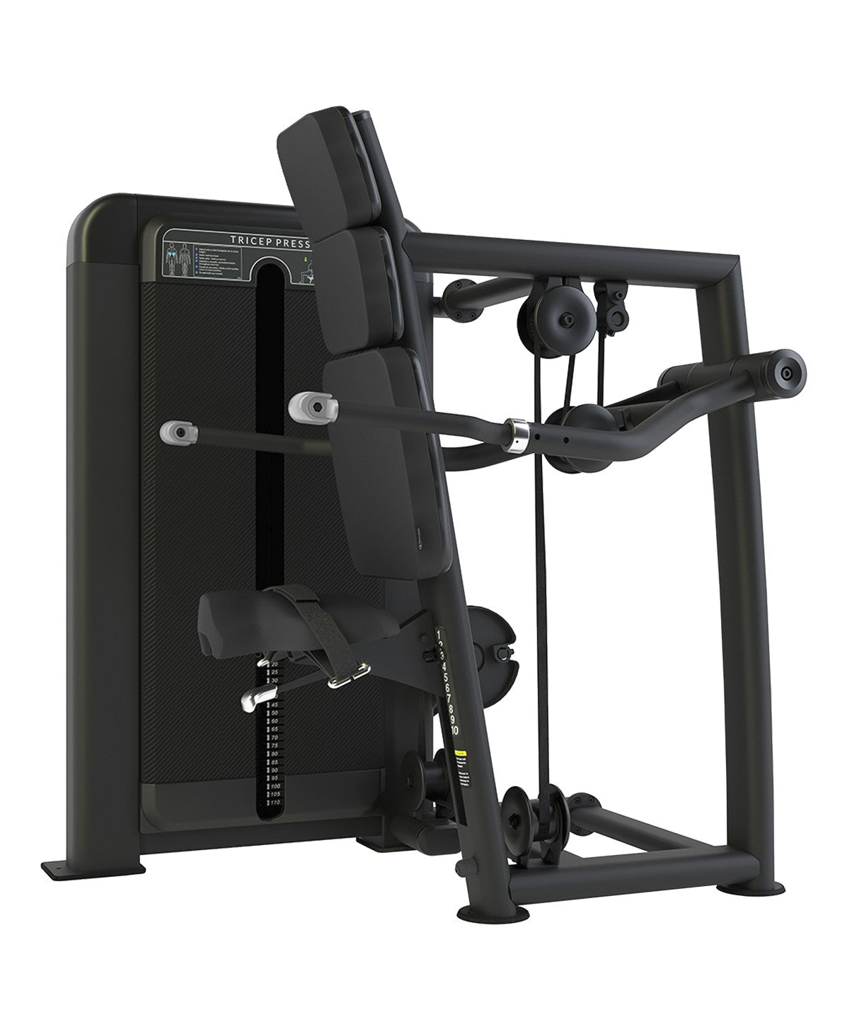 Club Line Tricep Press Weight Stack Tower - Professional Gym Equipment for Arm Strength Training | Perfect for Home & Commercial Gyms