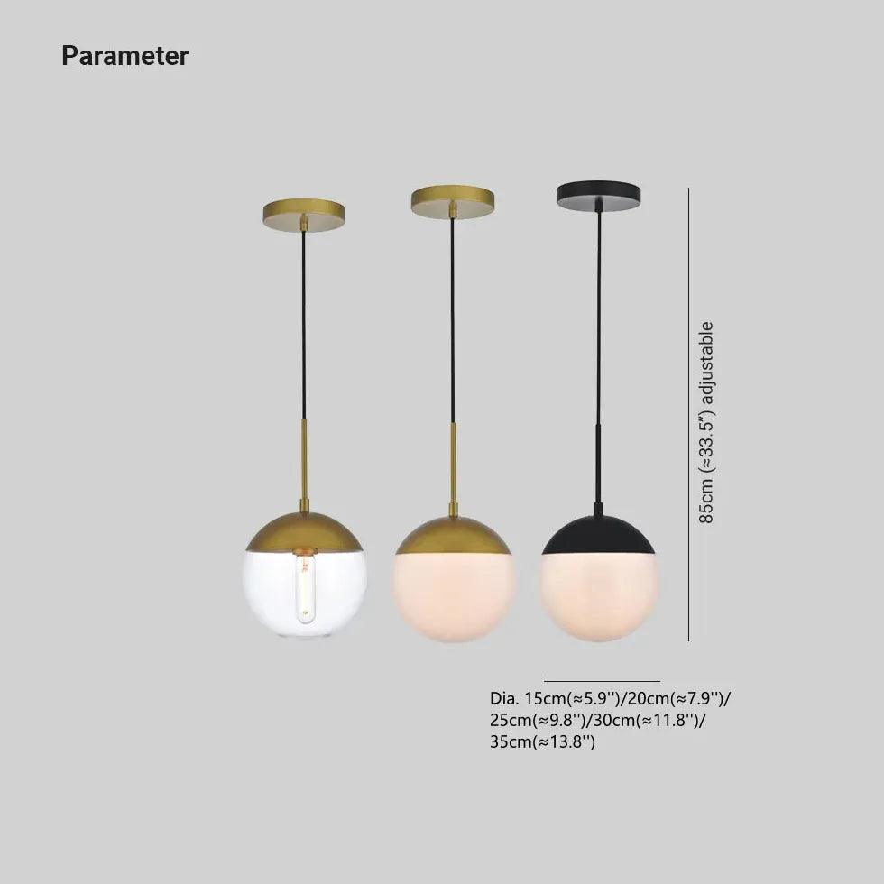 Modern Single Bead Pendant Light for Kitchen Island - Elegant Dining Room & Bar Lighting Fixture - Perfect for Farmhouse, Contemporary & Industrial Decor