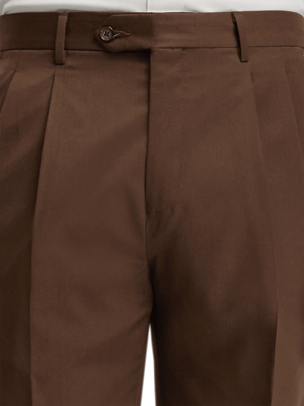 Premium Wool Gabardine Dress Pants for Men - Classic Brown Office Trousers | Comfortable Business Attire for Work, Meetings & Formal Occasions
