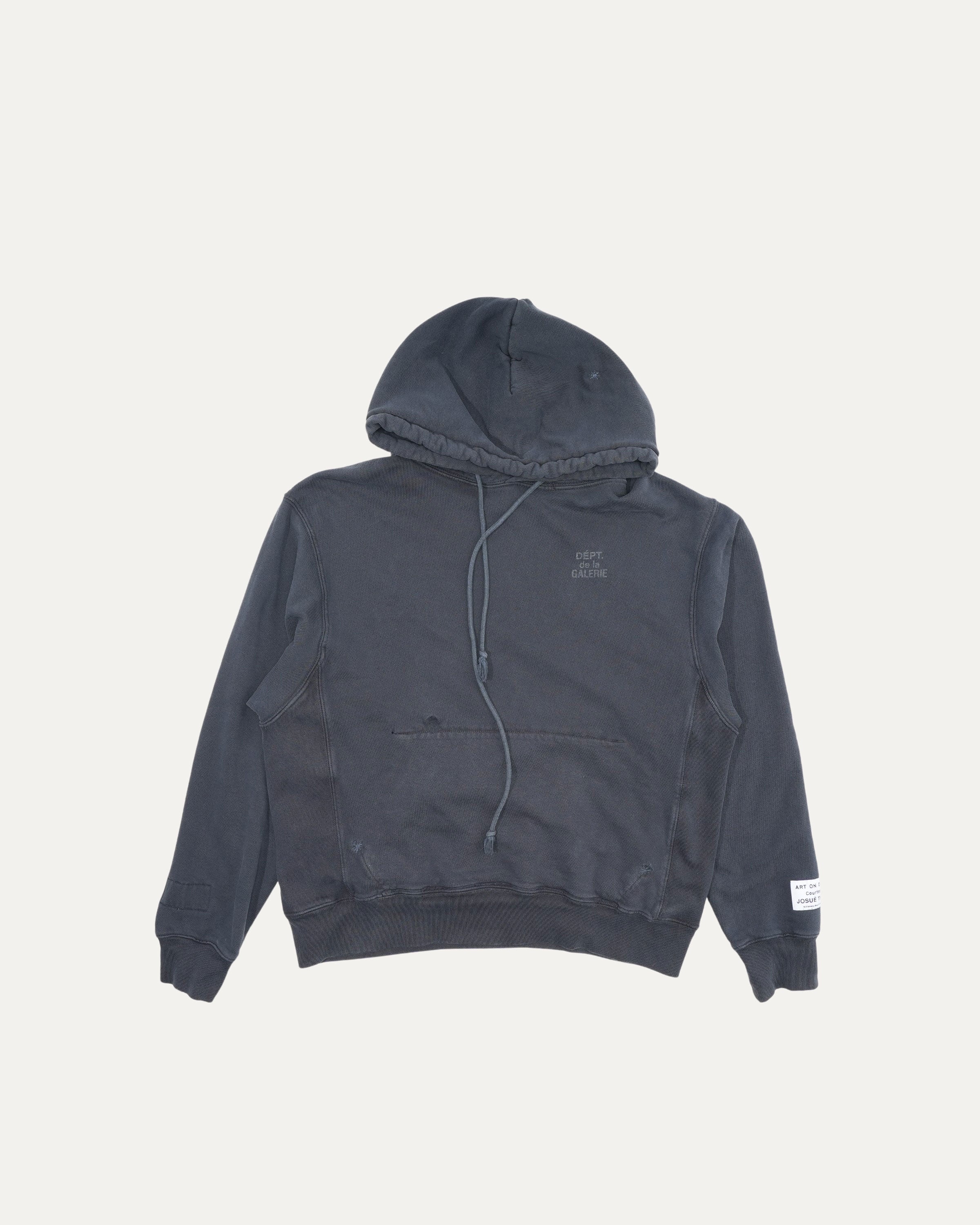 Stylish 'Dept de la Galerie' Hoodie for Men & Women - Trendy Streetwear Pullover with Kangaroo Pocket - Perfect for Casual Outfits, Gym Wear & Urban Fashion