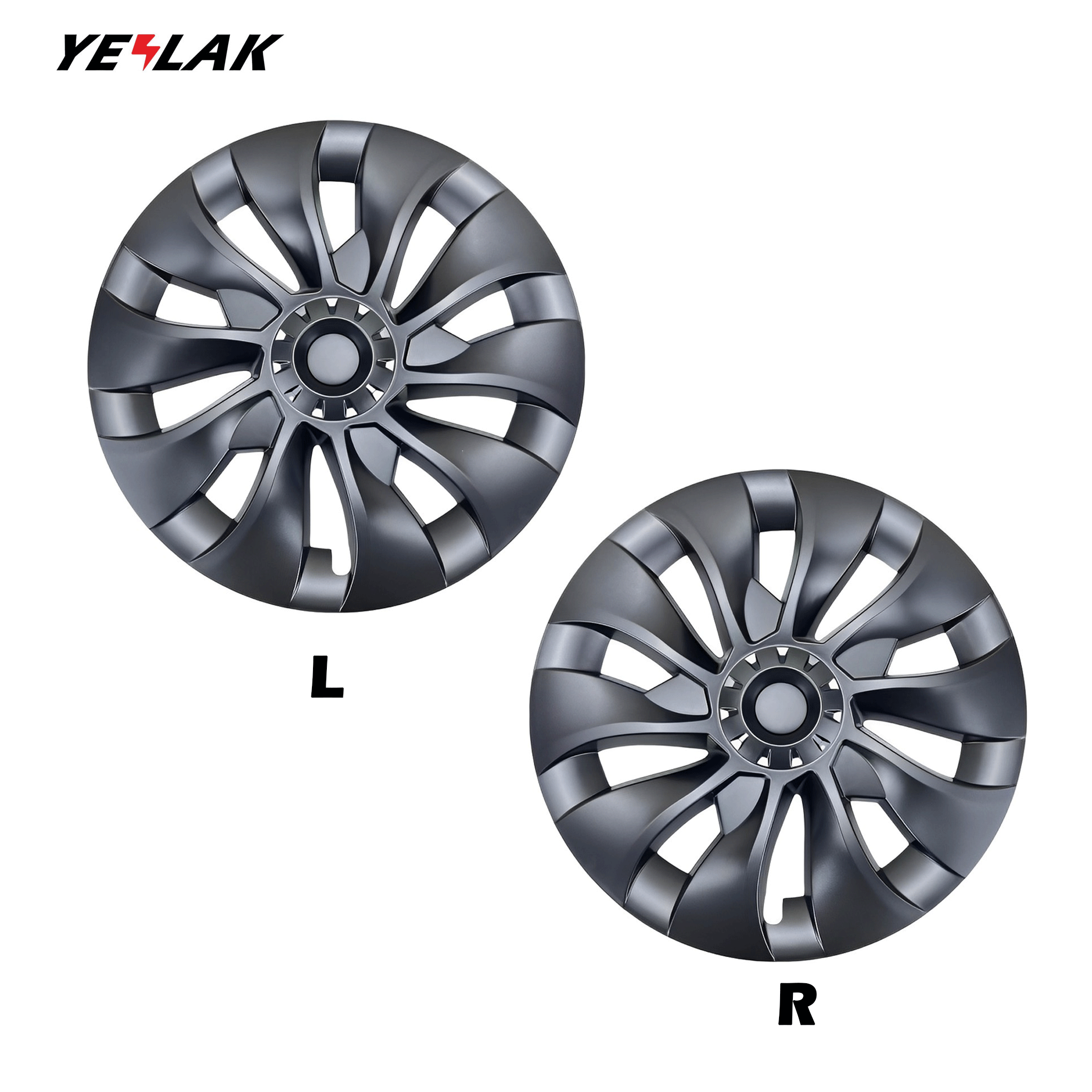 Tesla Model 3 Hubcaps 18 Inch - Aero Wheel Covers & Uberturbine Style Replacement - Perfect for Daily Commuting, Road Trips, and Car Customization
