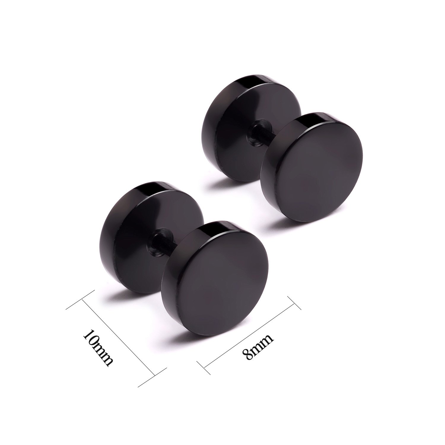 4-6 Pairs Punk Style 316L Surgical Steel Earrings Set - Dot Stud & Small Hoop Huggie Earrings for Men and Women | Perfect Gift for Her or Him | Great for Daily Wear, Parties, and Special Occasions