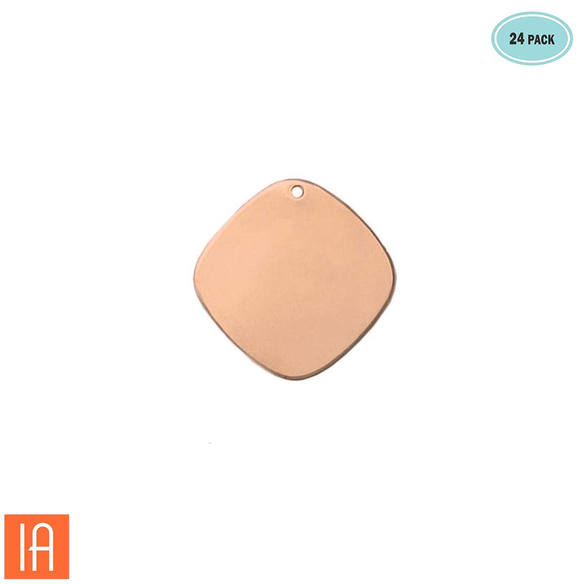 ImpressArt Premium Metal Stamping Blanks - 24 Pack 3/4