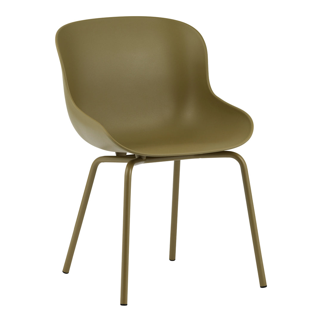 Modern Hyg Side Chair with Sturdy Steel 4-Leg Base - Perfect for Dining Room, Kitchen, Office & Small Space Decor