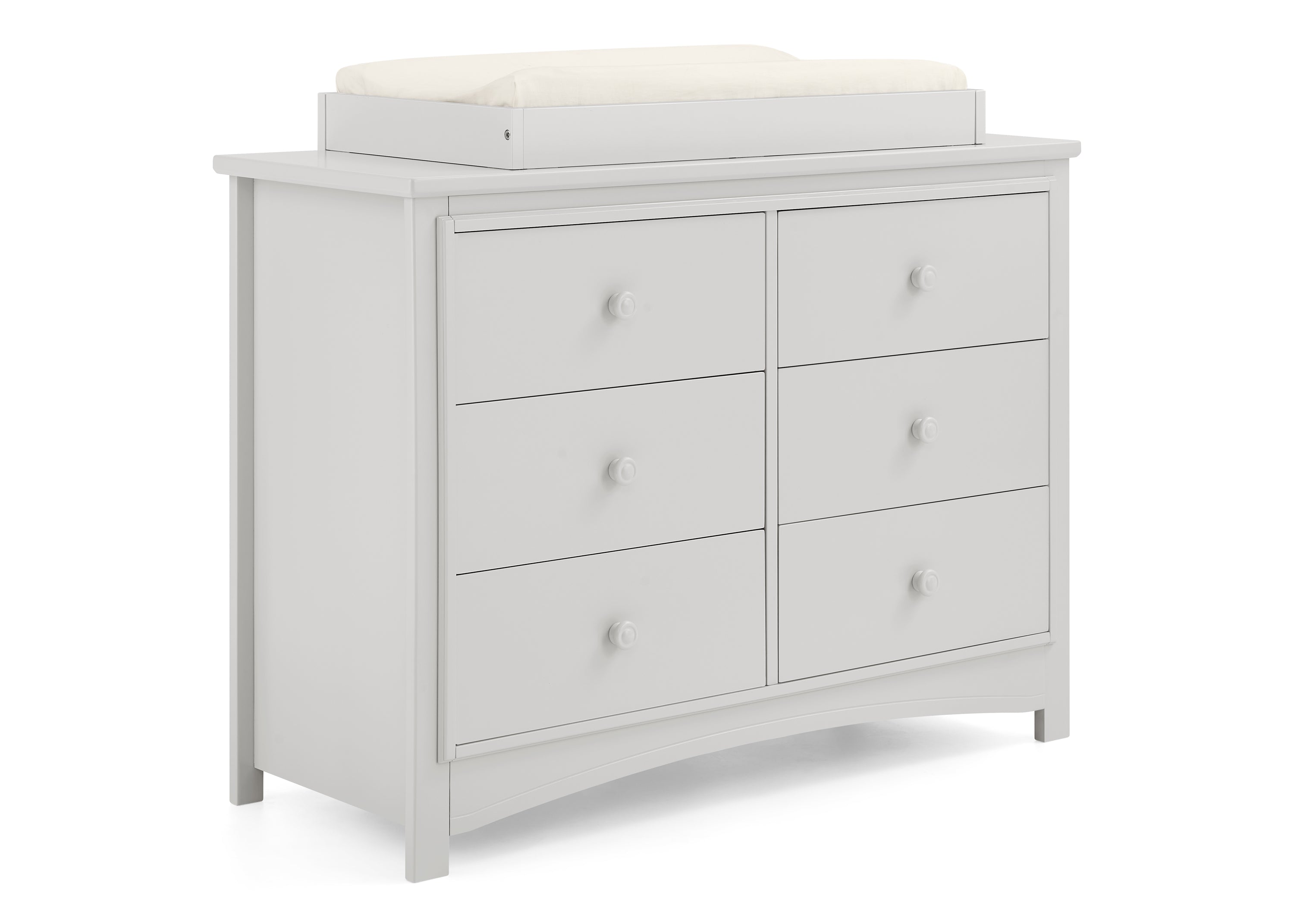 Perry 6 Drawer Dresser with Interlocking Drawers - Sturdy Wooden Bedroom Furniture for Closet Organization & Home Storage